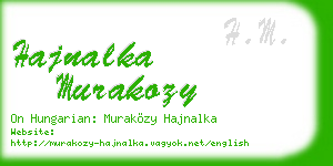 hajnalka murakozy business card